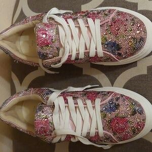 Betsey Johnson pink floral bling Sidny shoes *New without tags sz 7.5